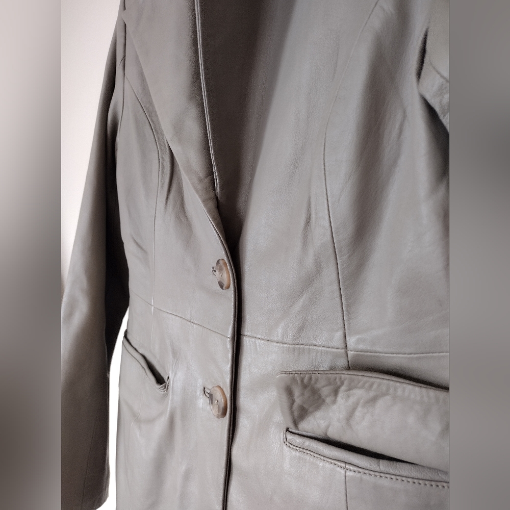 Leather Blazer - image 4